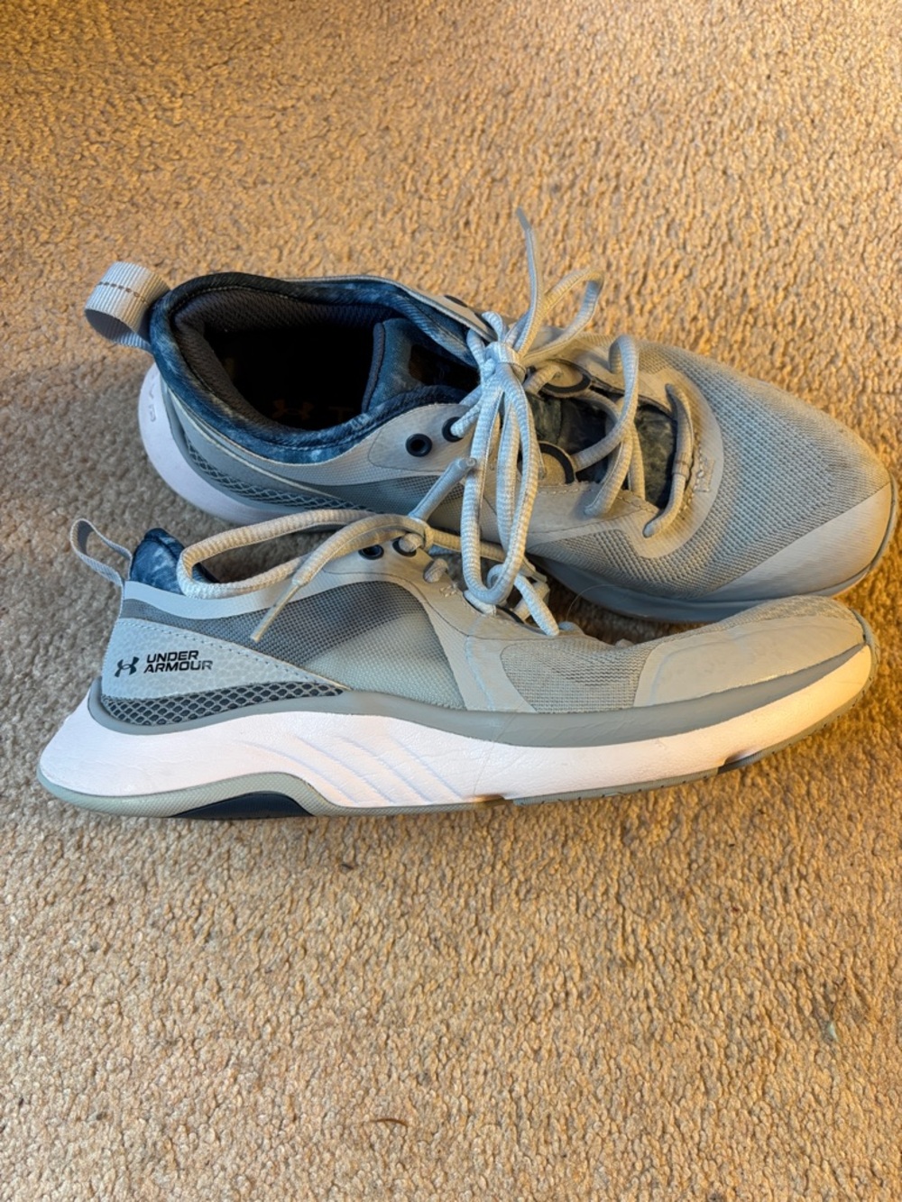 Under Armour Blue and Navy Mesh Trainers